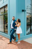I originally ordered this dress in my typical size in Lulus dresses which is a medium. I did have to size down due to the sides being inches too wide. The small fit perfectly. Wore this dress for a photo shoot for a friend who wanted to expand her portfolio and turns out I also got engaged in it. Received so many compliments. Classy and sexy. The fabric is stiffer so it holds its shape which I love about this dress. Bonus you don't have to wear a bra with this and the straps are adjustable. - Aleshia W.