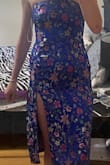 Was going to order a xs since it's strapless and that's what I usually fit from Lulu's but decided to get a small based on the model measurements and reviews. I couldn't zip it up the first time I tried it on and I was devastated. I tried it on again later and was able to squeeze into it but it's still very tight. I would order a size up but they don't sell this color anymore so I'm going to try and wear it and hope it doesn't rip open on the dance floor - Zara M.