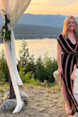 I purchased this cover-up to wear as a dress to a wedding. The material is light enough to keep you cool during the summer but it's not see-through so you don't need to wear anything underneath it. The slits on both sides made it easy to drop it low on the dance floor. I ordered size large and it fit well but I did wear heels with it otherwise it would've been too long. The bust area is a low cut so if you're larger chested plan ahead and use double-sided tape or a safety pin unless you want to let the girls have their own night out. - Taylor Z.