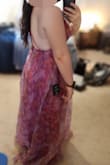 If you're short or petite this dress will engulf you. Made me look pregnant. Would have required too much in alterations so had to return it. - Eliana C.