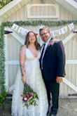 I wore this dress for my wedding and it was perfect! The bust was a little big, but I was easily able to pin it to fit. Fit was perfect everywhere else. A great budget wedding dress! - Megan M.