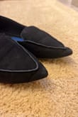 I wore these shoes to work and they were really comfortable which was great. But by the end of the day the point on the toes had bent and there is a crease now. Probably from the way, I was sitting or driving with my feet not fully flat or something. Disappointing because now they look really bad. - Katherine C.