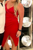 Love this dress. Little short in the front but it was a fun party dress. - Jessica L.