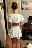 This is so flattering and flirty. Looks great on and fits true to size. I'm wearing it to my bridal shower coming up! Needs ironing, but it's beautiful! - Hannah H.