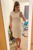 Very cute dress. It's much longer than the model picture. It got true to size, just didn't keep it because I liked a different dress more. - Kimberly W.