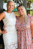 I ordered this dress for my bridal shower and wanted this dress to work for me and so glad it did! I LOVE this dress and so did everyone else. I never received so many compliments in my life over a dress I was wearing. I loved that its two piece, I am a little on the short torso side but it still showed it was a two piece nicely. - Sara M.