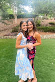 This dress is perfect for a summer wedding guest!! The stretchy material made it easy to dance and move around in, and the patter is so fun and bright. It runs true to size and the patter on the website is very similar to what it came as in person. Highly recommend this dress:) - Lucia F.