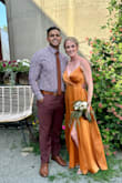 I wore this dress for my friends wedding and it fit so perfectly! I'm pretty tall and it was the perfect length. I got so many compliments on the color also! - Megan H.