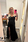 I literally wasn't sure it would go on the day of my best friend's wedding, but man, am I happy it did! This dress looked incredible on, stayed in place the entire night, and I got so many compliments. I genuinely thought I would look horrible, because I had gained weight recently, and was of course, feeling self conscious. However, the dress hugged all the right spots, and from what I was told, I looked and felt incredible in it. Not to mention I rush shipped this overnight, because the other dress I purchased didn't fit. it was here the next day, and I WAS SO GRATEFUL!!! Worth literally every penny! You can't go wrong with a dress like this, because it can be worn countless times, and it will stay in fashion!!!! - Stephanie S.