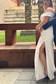 I wore the dress for my wedding in court, people kept complimenting me, the quality of my fabric is excellent, the dress sits exactly on the body, I didn't have to fix anything. I recommend her with my eyes closed. - Ofek I.