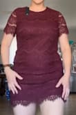 This dress is going to be one of my favorite back up dresses! Fits great with comfortable room to spare. The only issue I have with it is, it is short! This dress is not made for the dancing type! I'm 5ft 8in and definitely show off the legs! Love the color and the feeling of the fabric! - Kelcee B.