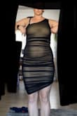 I don't really know how I feel about this one yet. It looks great on however I am not used to my body yet after having two kids. This is a beautiful dress however it does accent my momma belly. I am planning on keeping it because I do think one day it will look great on me! - Kelcee B.