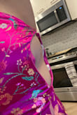 The dress has poor quality. Not stretchy at all so you must be the perfect fit to love it. Plus it's longer than I thought. It'll be cuter if it's was shorter. - Sina K.