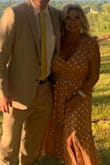 This dress was perfect for the summer wedding I attended for granddaughters outside wedding. The color coordinates with any color scheme.  The dress was very well made with quality fabric, and was flowy and comfortable. The slit was a very nice addition and allowed for easy movement, but wasn't too high up the leg.  Received many compliments. - Rebecca G.