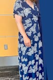 I bought this dress for a summer late afternoon/early evening wedding & reception. It's a single-layer maxi dress that it's completely opaque (you can see some light through the fabric), but it's definitely not sheer and it does not show off anything underneath the dress. Since I'm 5'3", I needed to have the dress hemmed prior to wearing it. I also used fashion tape for keeping the wrapped part of the bust closed a bit for a little added modesty. It was perfect for the occasion and I got a couple compliments on the dress. I recommend it! - Sarah B.