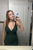 This dress fits me like a glove. I have a bigger chest size, and it actually fits my girls flawlessly and has enough support all on its own! The open back is such a nice detail. The material is stretchy and thick. Such a perfect dress for many different kinds of occasions! - Natalie H.
