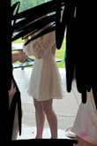 This dress was perfect for my bridal shower. It has a little flow at the bottom, but fits good at the top. Just how I wanted. I love the flower-lacy details all over and the strappy back. I would definitely recommend this dress. (One of the photos is bad quality..I got caked in the face lol) - Amalia K.