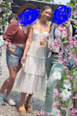 Wore this dress on bachelorette trip as we strolled through the town. It flows so beautifully and I got a lot of compliments on it. I plan to wear this for my bridal shower as well. 

I don't have a lot of cleavage so I just need to adjust the straps - Sierra H.