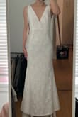 I was doing a last minute shopping for ma courthouse wedding and this dress was just absolute perfect! Lace detail is so beautiful and material is so soft. Size chart is accurate, other than being a tad bit long which can be fixed with high heels, the dress fit like a glove. I am so happy I chose this dress! - Janice S.