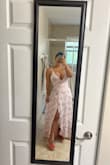 Love the color! Perfect fit on my bust! It's a little longer for my high but it's ok! The quality is great, I highly recommended love it! The back is beautiful! - Giovanna B.