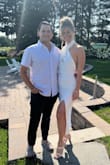 A beautiful classic elegant dress for any wedding event. The dress was very flattering. I love the open back, and the slit was the perfect amount of lake. I would suggest getting the dress dry clean for your event. - Alexandria V.