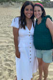 I bought this dress for our family vacation to the beach. It was perfect. Lightweight and not see through. It fit my body so well that I also bought it in navy. - Diana
