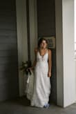 This was perfect for my wedding dress for a semi elopement with only 18 people! I wore it in July in Texas and it wasn't too hot. The straps make it able to fit perfectly to my body! - Victoria G.
