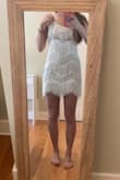 I loved this dress very much, it just wasn't my style when it arrived. The straps were a little bit lower quality than I had hoped for, but overall this dress is so gorgeous & for the right event I think it would've been perfect! - Tori S.