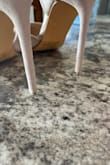Love these, very cute and comfortable. But they came without the rubber portion on the bottom of the heel. I didn't have time to return them for the trip I bought them for once I noticed it. - Randi S.