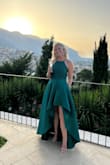 This was the perfect wedding guest dress! I felt so comfortable the entire day and received so many compliments. The fabric was thick enough that I didn't need a bra and the waist was a tad roomy, but after eating all day, I'm glad I didn't get it taken in. I wore 3.5"  heels (also from Lulus) so the length was perfect. - Hope H.