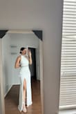 This fit, length, everything was perfect. I bought this for my wedding and it elegant and exactly what I wanted. - Shay M.