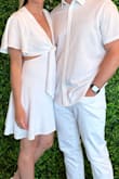 So comfortable. Got many compliments. Will be buying in multiple colors! You cannot see undergarments in the white dress, which was great. - Savannah H.