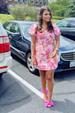Wore this dress for my bridal shower and it was stunning! Got so many compliments. I am typically a large in LuLus, but I went with the XL and it fit great. - Gabby B.