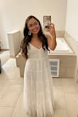 I wore this for my rehearsal dinner. It was perfect! - Julia V.