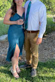 I felt super sexy and confident in this dress, and it was really fun to wear to an outdoor wedding. It does fit true to size. My only comment is that I did have to do some rearranging. The material would turn a bit when I sat or moved, and the buttons would then be off of where they should be lying on my body. Overall though, super pleased with another Lulus purchase! - Kelsey K.