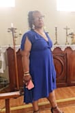 I love my dress.  Perfect fit, everyone who saw me gave compliments on style and color. - Betty B.