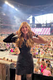 Wore this to the Taylor Swift concert dresses as Reputation and it looked so cute!! It fit really well and wasn't too short. Sequins are always a scratchy problem so I would recommend getting some clear bandage tape on Amazon to cover the inside of your arm from the sequins. - Audra B.