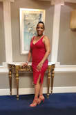 I bought this dress last minute to wear to the Captain's dinner on a reunion cruise. It arrived in a timely manner. It fit perfectly as suggested and the quality was worth the price. Thank you - Cicely K.