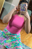 >wLove how this fits, this is perfect on a hot summer day, really love the back style  & color of this top>w - Farrie A.