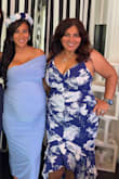 I'm going to be a grandmother to a baby boy, and I wanted to wear something that screamed elegance and grace. This dress was it! It hugged me in the right places, it had cleavage but not too much. The tail made it so elegant while giving me a youthful flair at the front. It was magical!! Aside from my daughter and how amazingly beautiful she looked in her blue dress, I was the belle of the ball! - Carolina P.