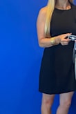 Love the fit! A little short but only when sitting down. Material was great. - Ashley Z.