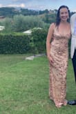 I loved wearing this dress! I got so many compliments and felt gorgeous wearing it! The sequin detail is beautiful and the dress fit perfectly. - Reyna H.