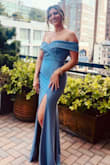 Loved this dress. Wore it to a black tie wedding and got so many compliments. I was worried the arm sides would be too tight or that the dress would be slipping down all evening but it didn't so either. So glad I ended up going with this dress! - Andrea K.