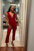 Beautiful jumpsuit. It's a little loose at the top but not too bad. I'm also super small up top. - Bethany H.