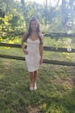 If you're looking for the perfect dress for your bachelorette party, stop looking and buy this dress right now. Seriously. I used to be hesitant to wear white (and form fitting clothing) but when I tried this dress on, I got those magical vibes you get when you find your perfect wedding dress. It fit me like a glove! Both the length and fit were perfect and I felt like a total queen! I want to have another reason to wear this dress asap. - Angelina T.