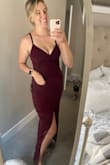 I haven't gotten to wear this dress to the wedding yet as it's in a month. But my first impressions are I really love this dress! I am tall and found other dresses to also not work well for my height or bust. I feel secure and also find this dress so flattering! I got one in Navy for another wedding! - Raquel H.