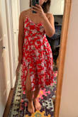 Fit exactly how I expected, beautiful for any summer occasion, can dress it up or down. Im bottom heavy with a smaller upper body so this kind of dress was perfect in the small for me. - Ada T.