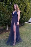 Got tons of compliments on this dress! It was comfortable, but I ended up ripping the tulle in several places because it was so long. It's not noticeable, since the tulle is very flowy, but it was a little difficult to wear for a full evening for that reason. - Kaci W.
