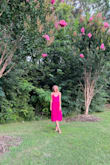 What a stunning dress for an afternoon event, I love the pleats and the ruffles - gave it such good flow. Love the color, style, and the fit was flattering as well. It was a tiny bit tight on the bottom of the ribs but I did size down to fit my chest. - Madeline H.