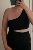 I think it was comfortable and I love the dress but the tightness on me ended up showing off my post-part belly. The chest didn't fit right and it highlighted my arms more than I'd like. Best to be slightly more petite for this one or have a flat tummy. - Danielle H.